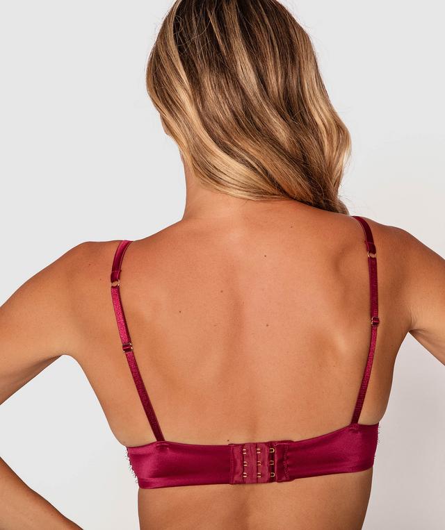 Fashion X Comfort Plunge Push Up Bra - Dark Purple