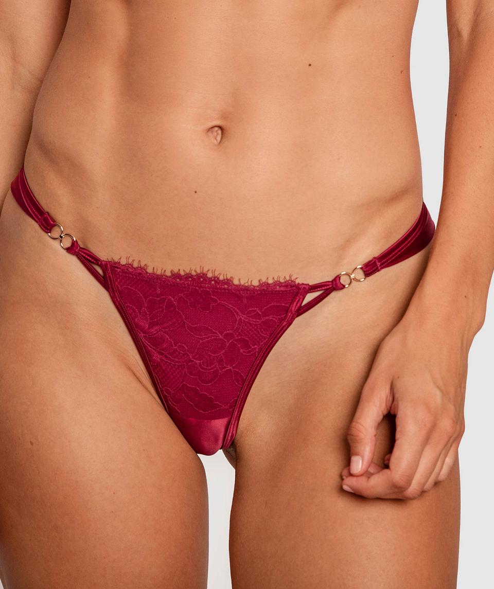 Fashion X Comfort V String Knicker - Dark Purple