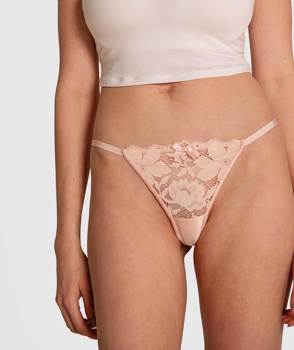 Fifi Mini V Knicker - Blush Pink