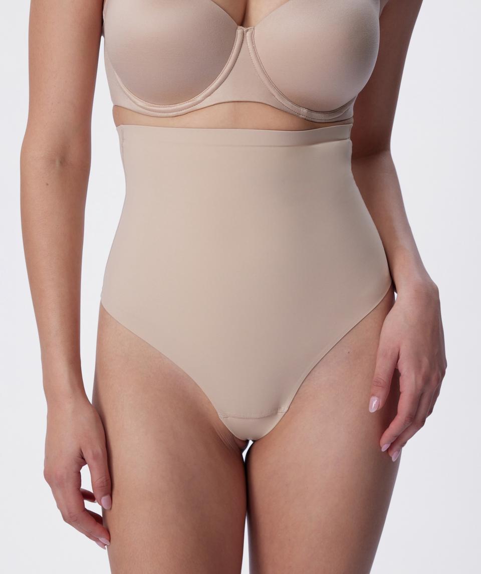 Firm Control High Waist G String - Nude 2