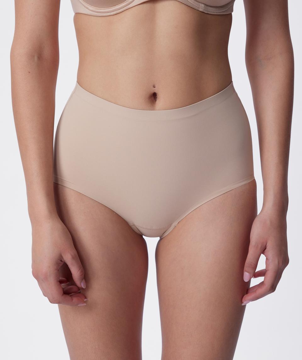Firm Control Mid Rise Full Brief - Nude 2