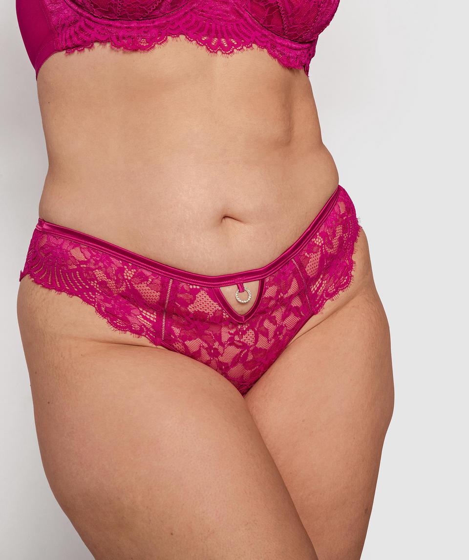 Flex Forward Brazilian Knicker - Dark Pink