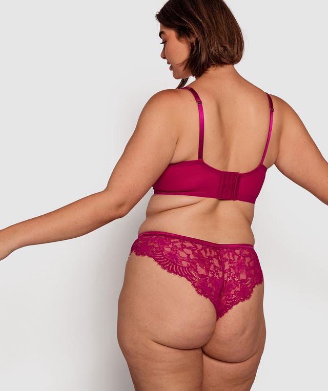 Flex Forward Brazilian Knicker - Dark Pink