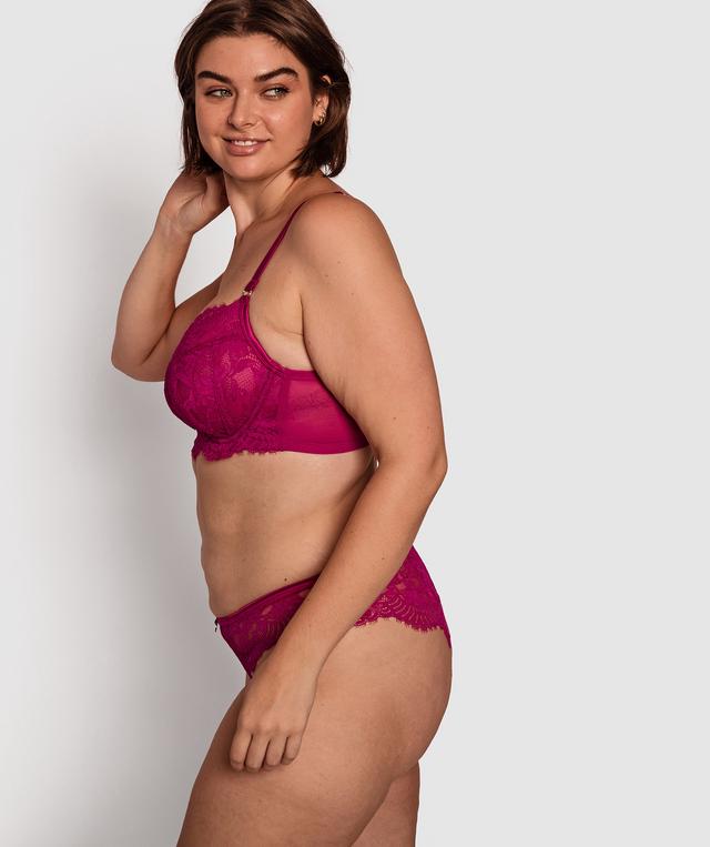 Flex Forward Brazilian Knicker - Dark Pink