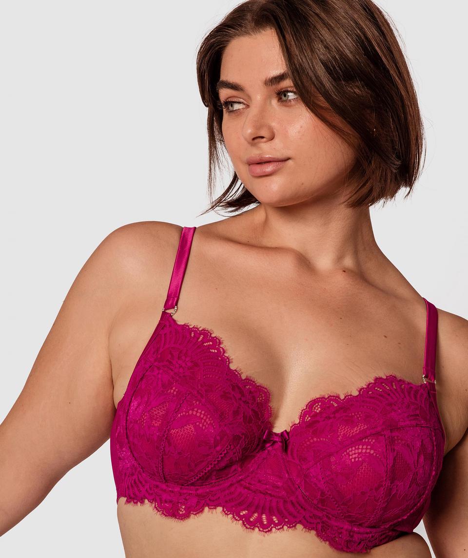 Flex Forward Full Cup Underwire Bra - Dark Pink