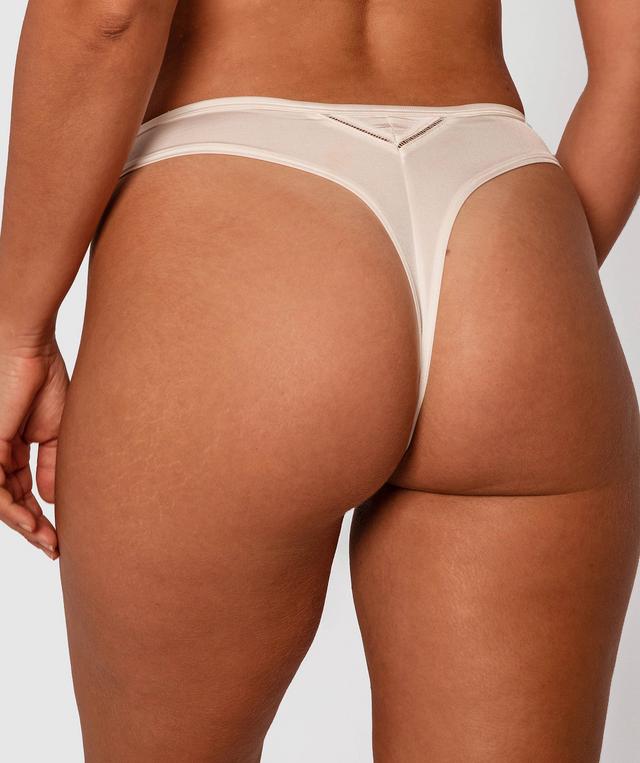 Flex Forward High Waisted V String Knicker - Ivory