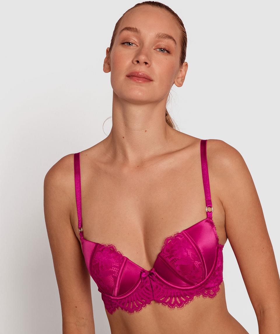 Flex Forward Push Up Bra - Dark Pink