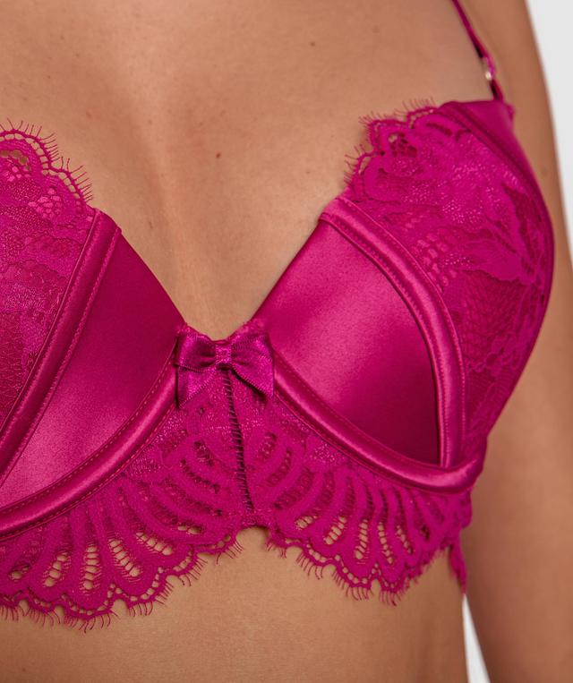 Flex Forward Push Up Bra - Dark Pink