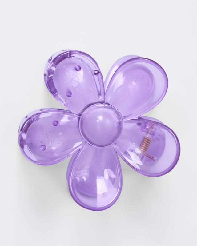 Floral Hair Clip - Light Purple