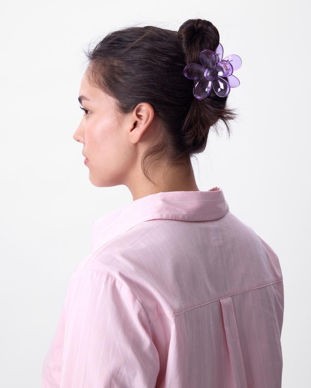 Floral Hair Clip - Light Purple