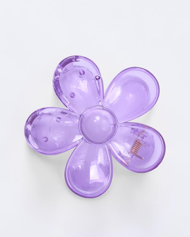 Floral Hair Clip - Light Purple