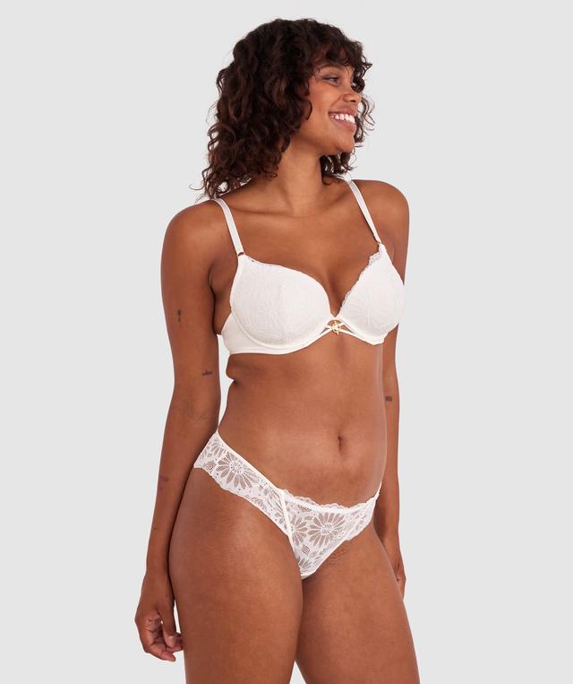 Floriane Brazilian Knicker - Ivory