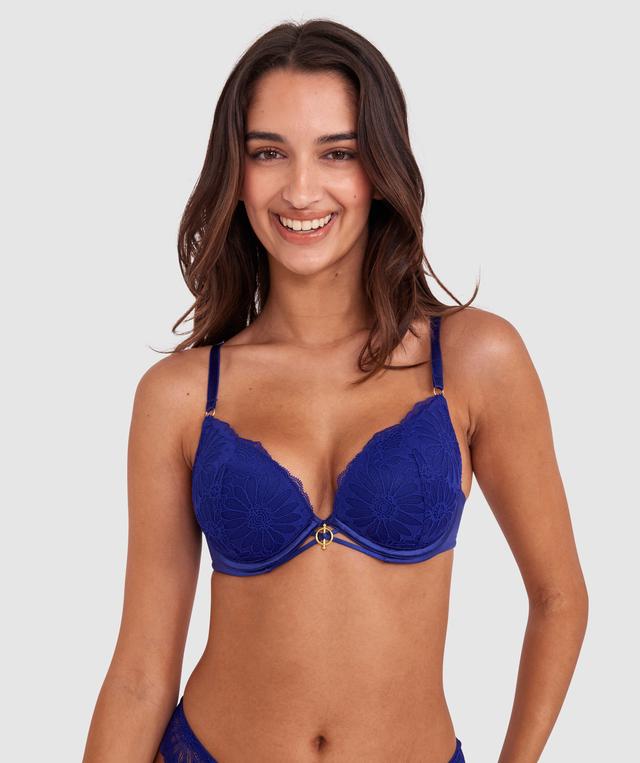 Floriane Contour Plunge Bra - Navy