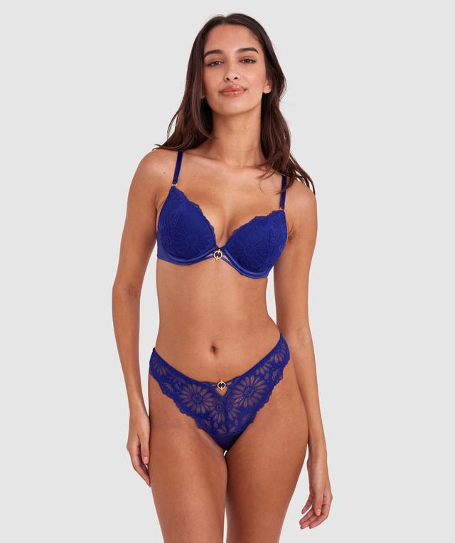 Floriane Contour Plunge Bra - Navy