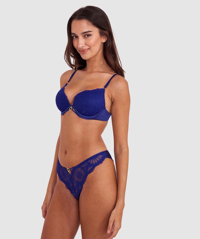 Floriane Contour Plunge Bra - Navy