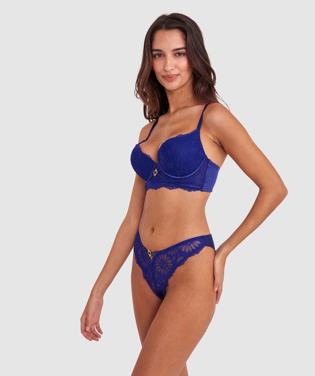 Floriane Push Up Bra - Navy