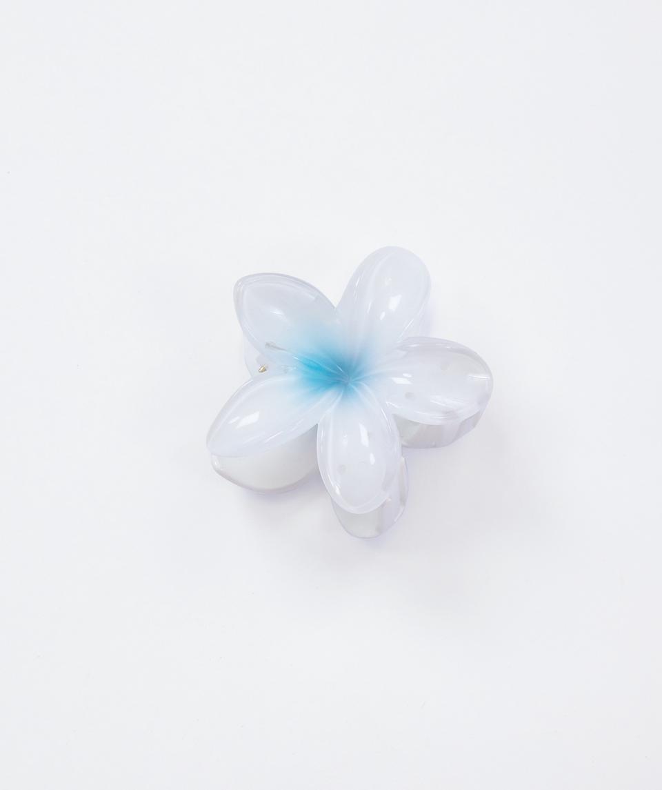 Frangipani Hair Clip - Light Blue