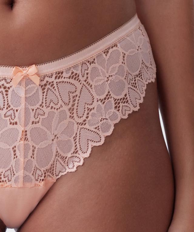 Frankie Brazilian Knicker - Light Coral