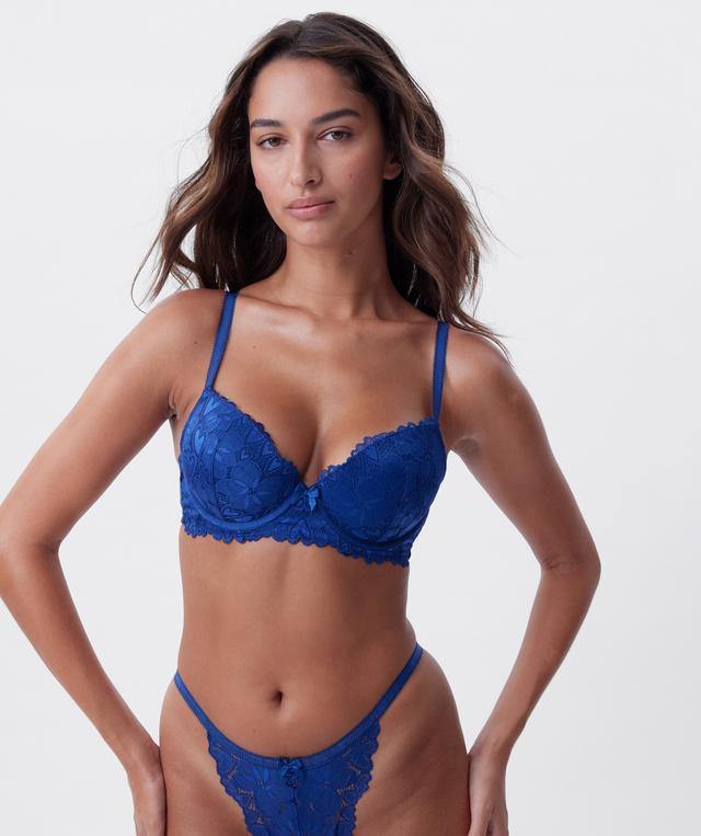 Frankie Push Up Bra - Dark Blue