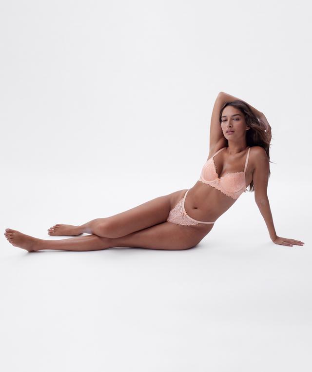 Frankie Push Up Bra - Light Coral