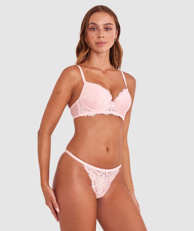 Frankie Push Up Bra - Light Pink