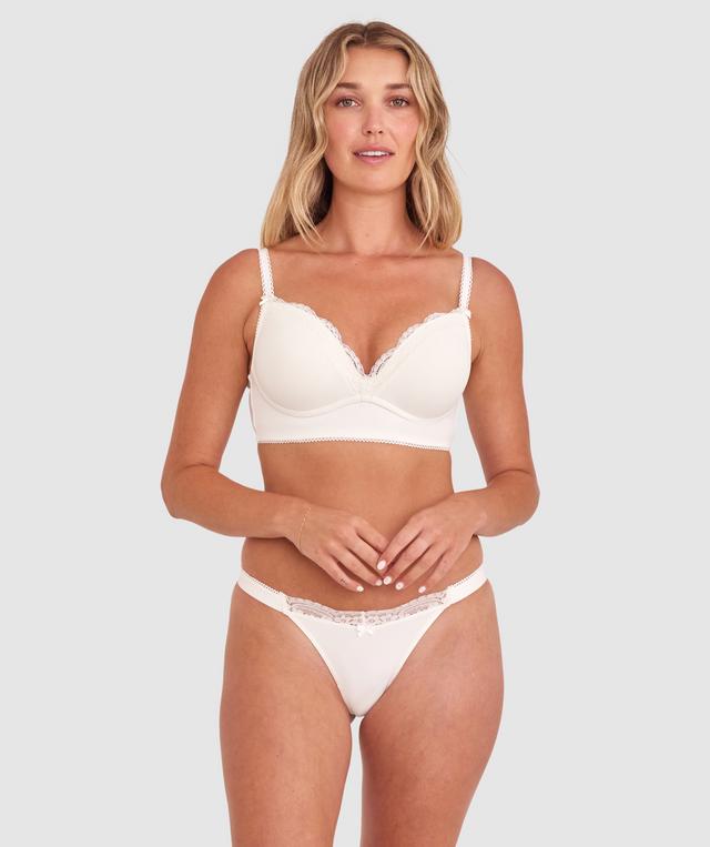 Freya High Leg G String - Ivory