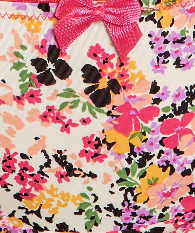 Garden Party Mini V Knicker - Floral Print/Pink