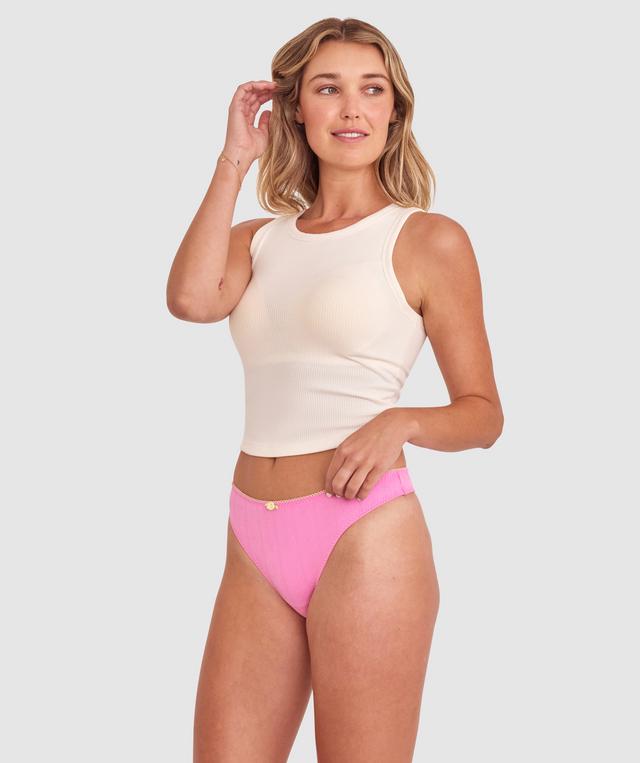 Georgie G String - Pink/Yellow