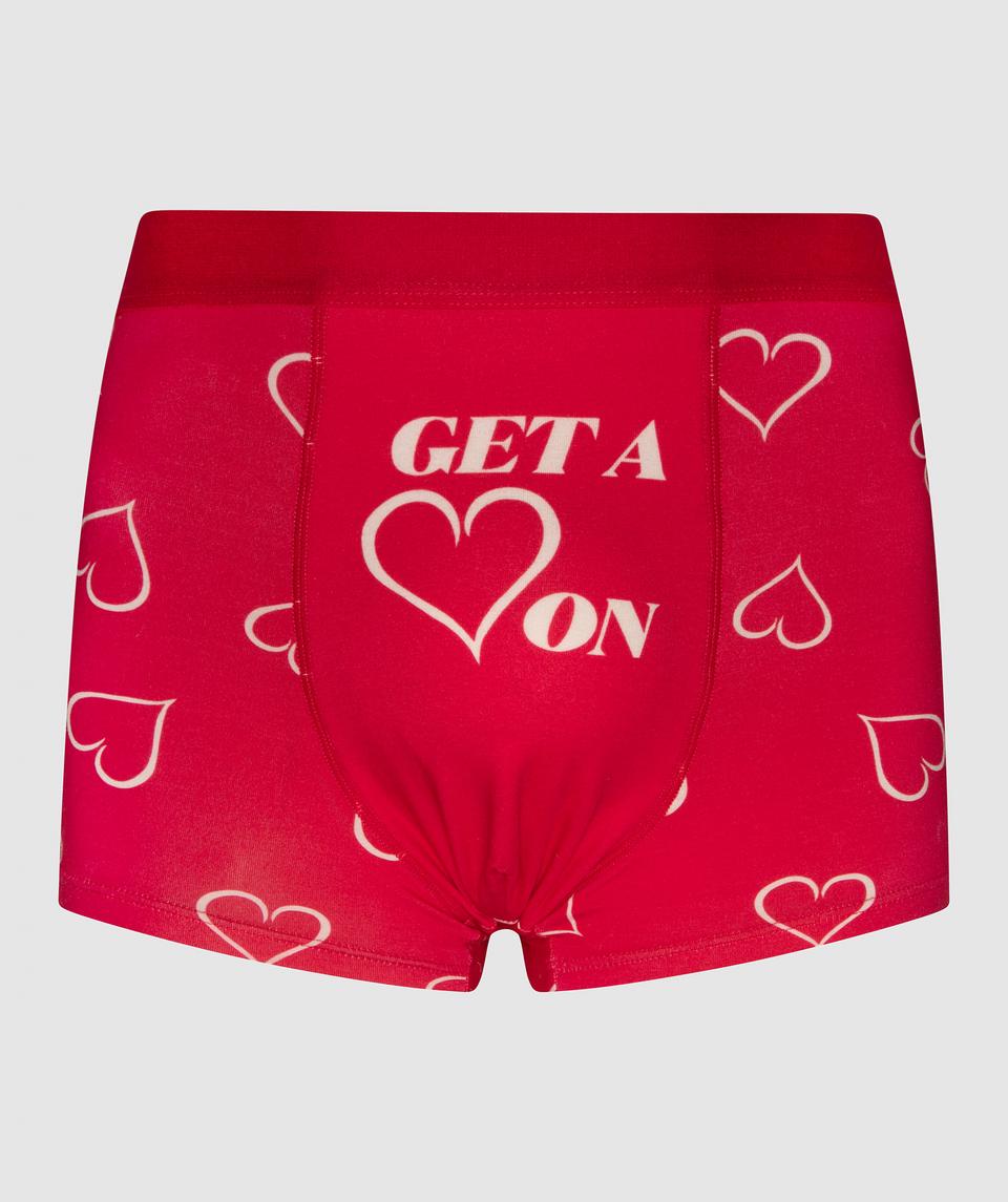 Get Your Heart On  Man Trunk - Red