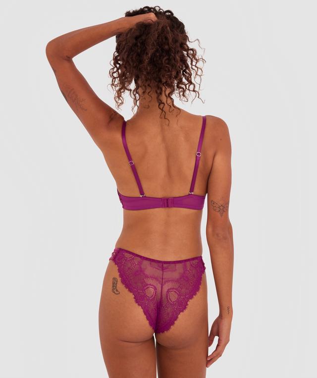 Gigi Contour Plunge Bra - Dark Red