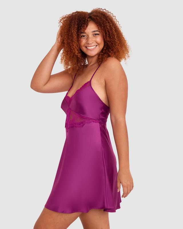 Gigi Slip - Dark Red