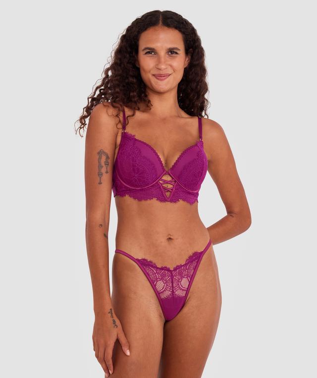 Gigi String - Dark Red