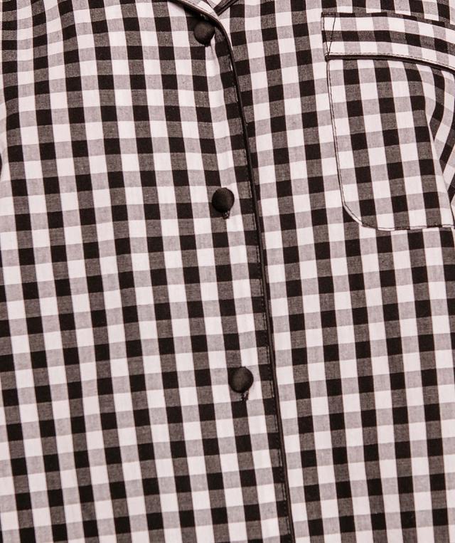 Gingham Short Pj Set - Print