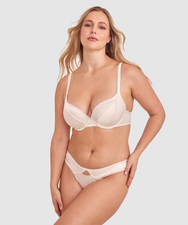 Gisele Contour Plunge Bra - Cream