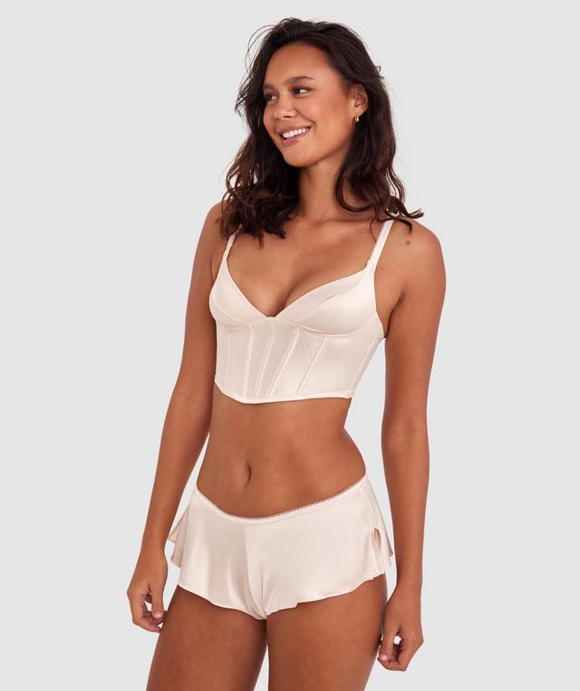 Gisele Plunge Corset - Cream