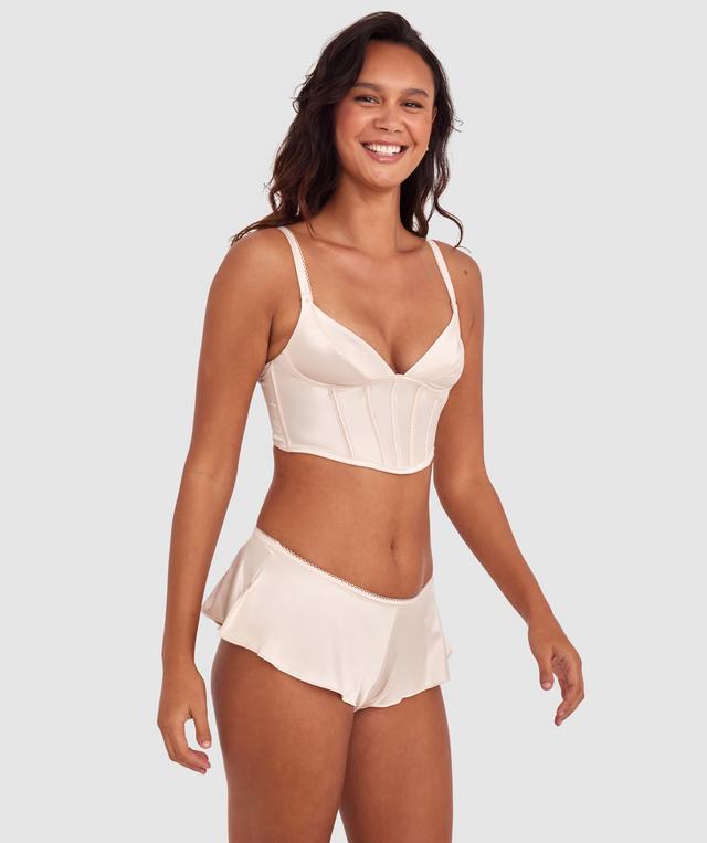 Gisele Plunge Corset - Cream