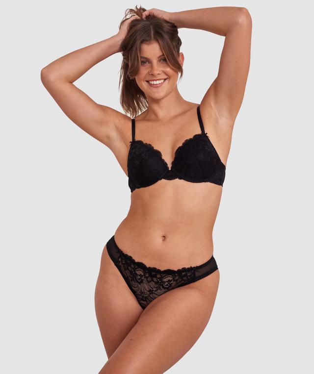 Hallie Brazilian Knicker - Black