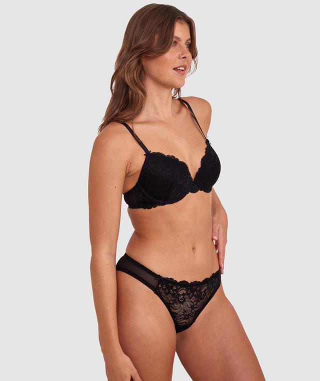 Hallie Brazilian Knicker - Black