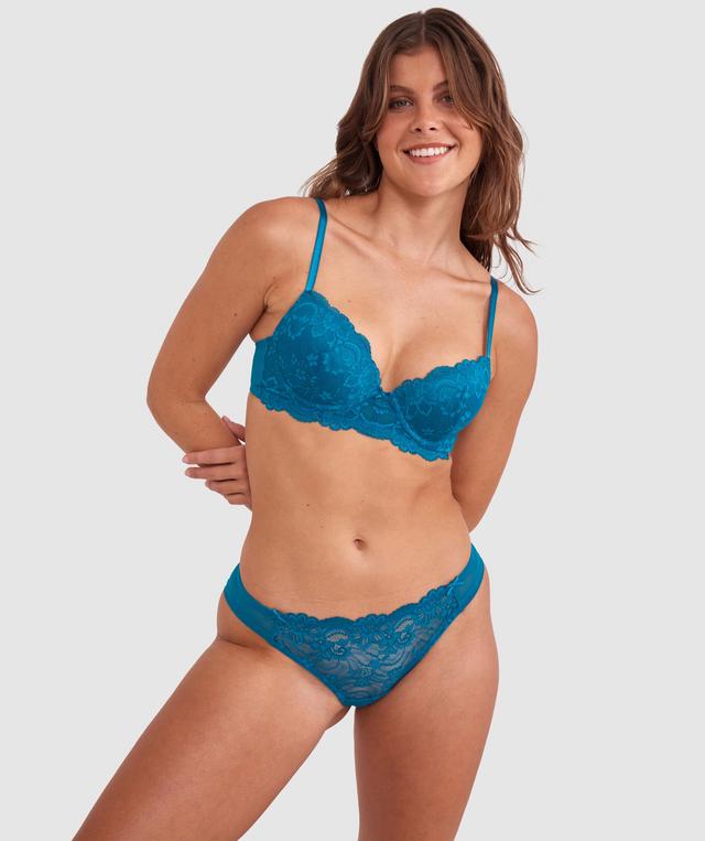 Hallie Brazilian Knicker - Blue