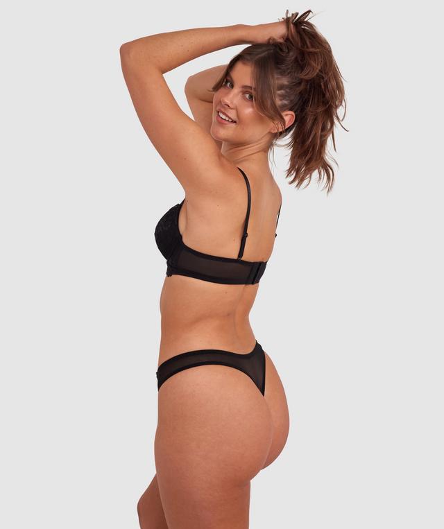 Hallie Push Up Bra - Black