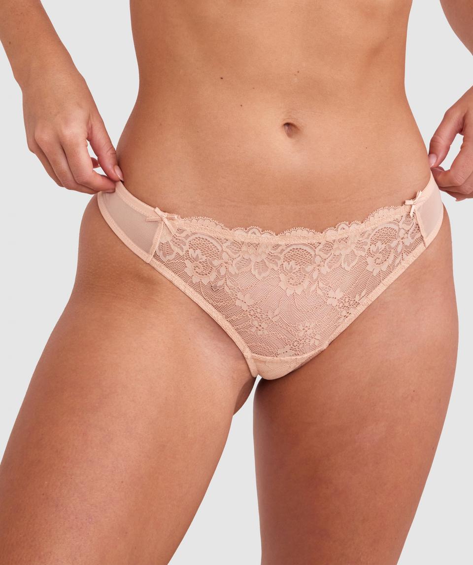 Hallie V String - Nude