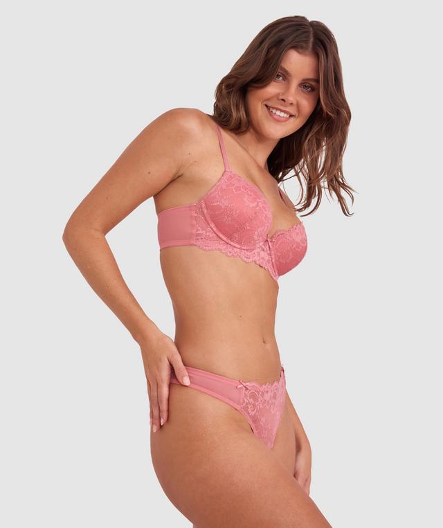 Hallie V String - Rose