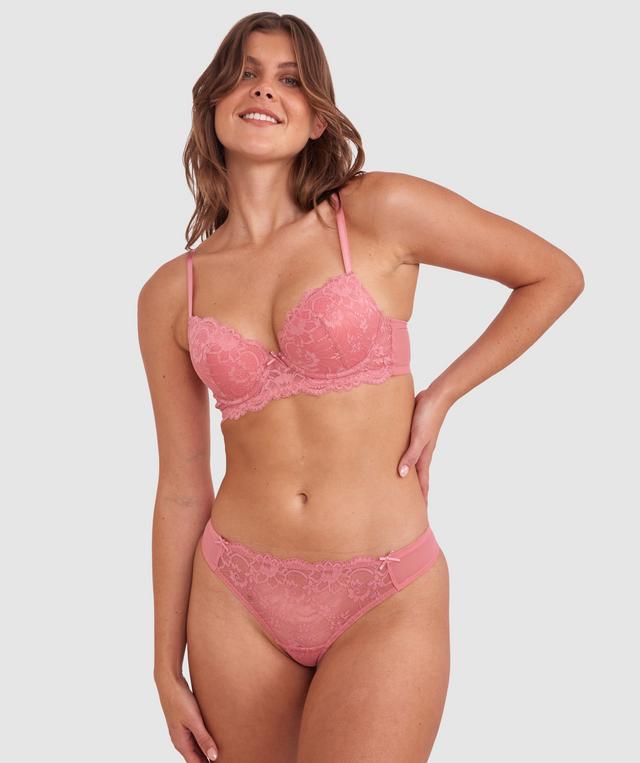 Hallie V String - Rose