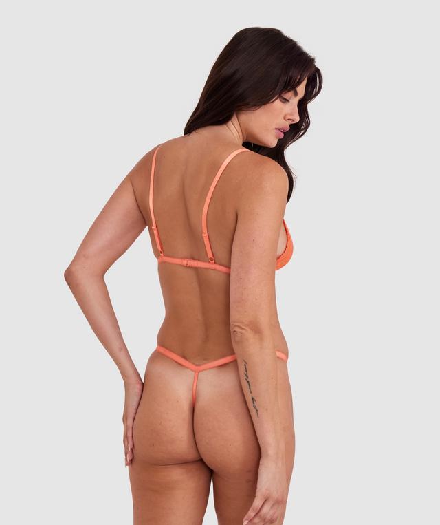 Hattie Bralette & String Set - Orange