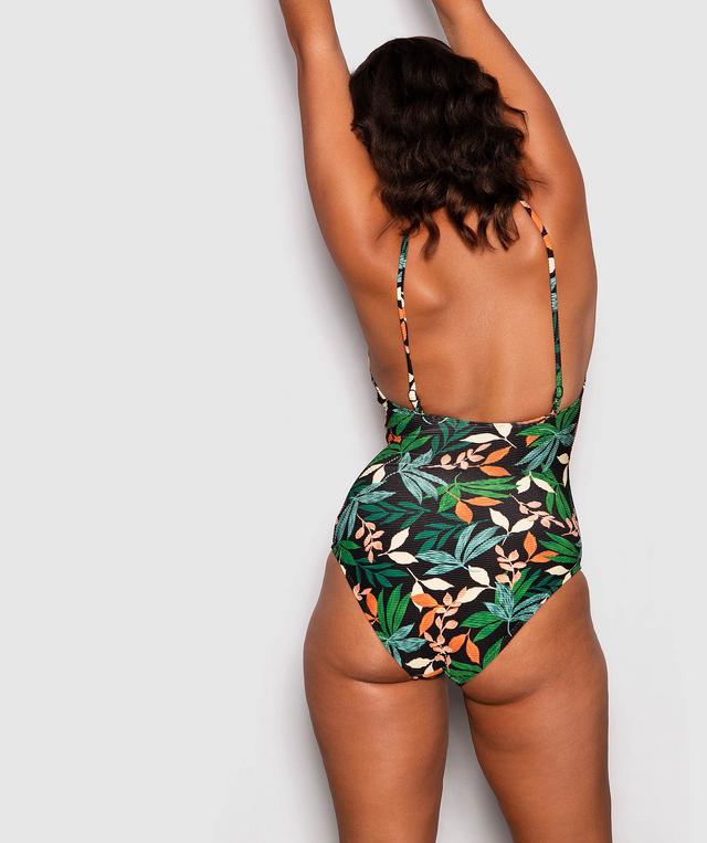 Havana Monique One Piece - Floral Print/Black