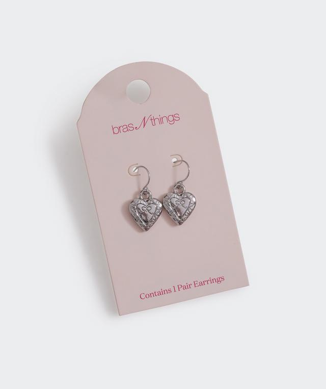 Heart Earring - Silver