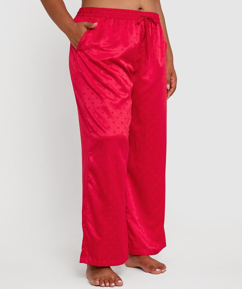 Hearts Long Pant - Red