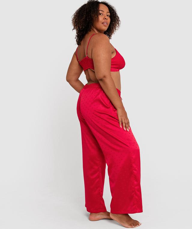 Hearts Long Pant - Red