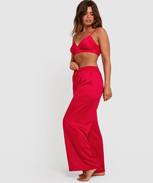 Hearts Long Pant - Red