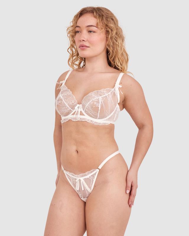 Enchanted Fonda High Leg String - Ivory